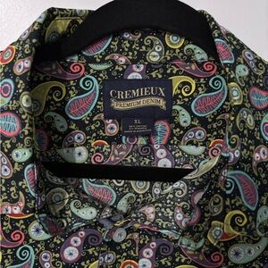 Daniel Cremieux Men's Paisley Shirt - Black and Multicolor